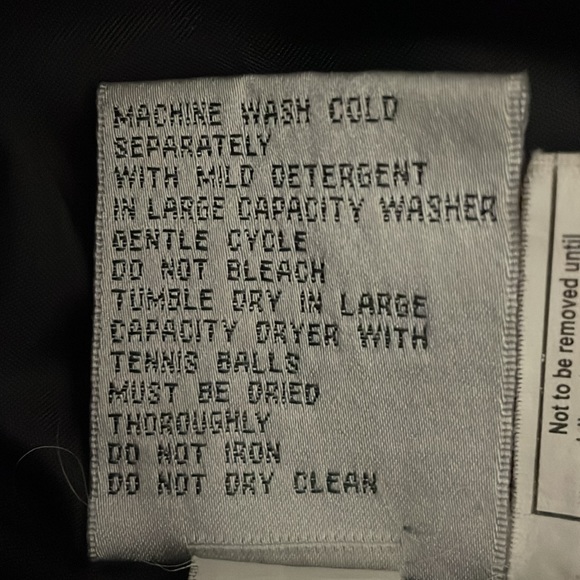 Larry Levine Black Down Coat - Picture 8 of 8